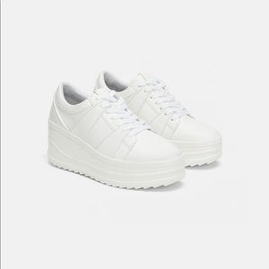 Zara white platform Sneakers